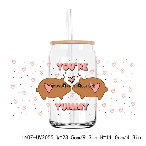 Dog Mom Club Cafecito Time 16OZ UV DTF Cup Wrap Transfer Stickers Custom Labels DIY Durable Waterproof Logo For Libbey Glass Can