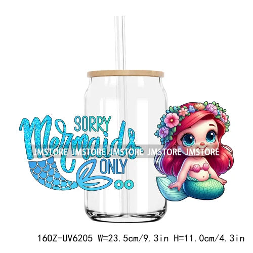 Cartoon Cat Mexican Snacks 16OZ UV DTF Cup Wrap Transfers Stickers Custom Labels Durable Waterproof Logo For Libbey Glass Can