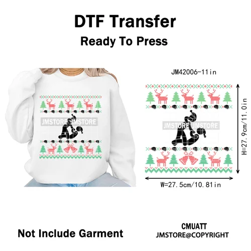 Feliz Navidad Mexican Christmas Concha Santa Latina Holiday Fiesta Iron on DTF Transfers Stickers Ready to Press for T-shirts