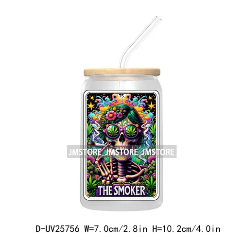 The Nurse Snarky Witchy Tarot Card UV DTF Transfer Stickers Decals For Libbey Cold Cups Mugs Durable Custom Labels Humor Sarcasm