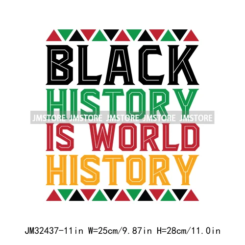 Black History Month 365 Juneteenth Vibes Afro Inspirational Quotes Iron On DTF Transfer Stickers Ready To Press For Clothing