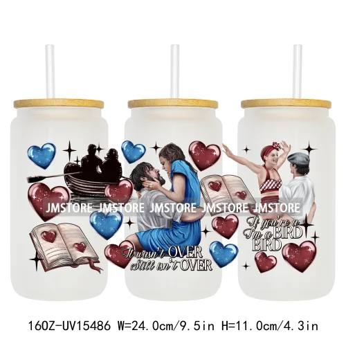 Horror Halloween Killer Friends UV DTF Wraps Transfer Sticker Waterproof Custom High Quality For 16OZ Libbey Glass Can Tumbler