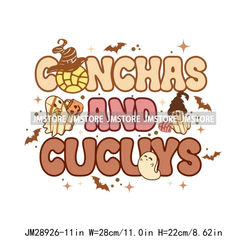 Cute Aqui Espantan Mexican Ghost Creepy Conchita Era Conchas And Cucuys Iron On DTF Transfer Stickers Ready To Press For Hoodies