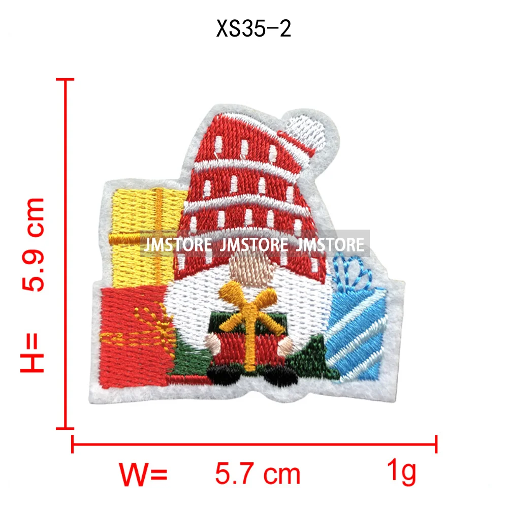 Sweet Christmas Small Size Snowman Santa Cozy Animal Xmas Holiday Gifts Kids Embroidery Appliques Iron on Patches for Clothing