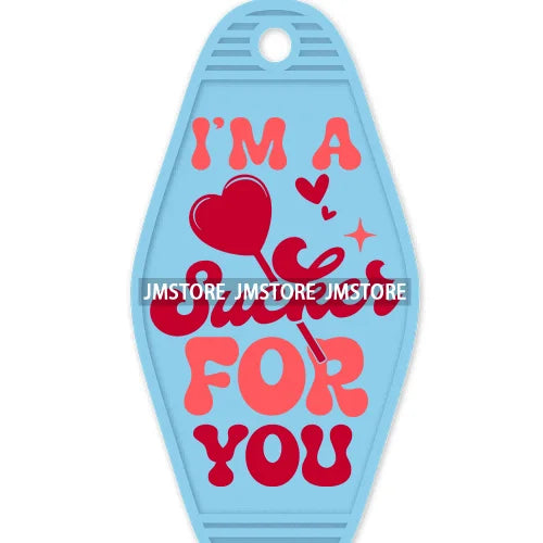 Do What Make You Happy High Quality WaterProof UV DTF Sticker For Motel Hotel Keychain Fries Before Guys Valentine's Day Quotes