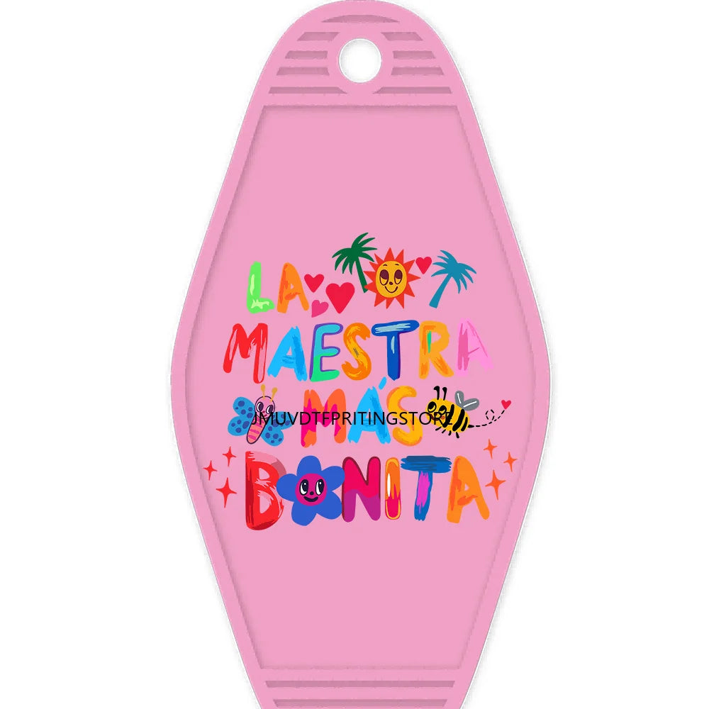 Funny Bichota Season Alphabet Letters High Quality WaterProof UV DTF Sticker For Motel Hotel Keychain Christmas Mermaid