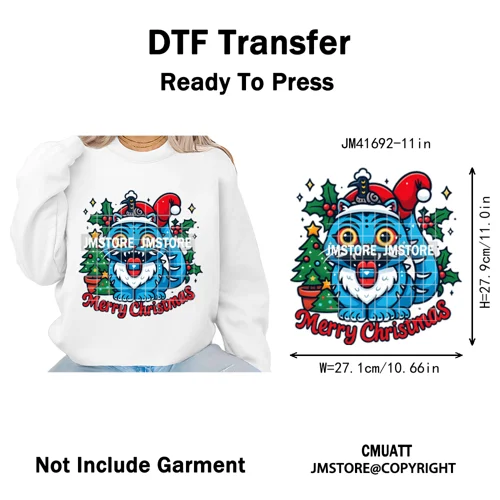 Merry Christmas Kpop Music Band Group Character Xmas Festive Love Iron on DTF Transfers Stickers Ready to Press for Clothes Bags