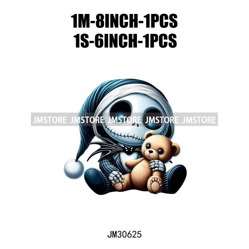 Cute Princess Halloween Girl Boy Baby Kids Cartoon Character Iron On DTF Transfers Stickers Ready To Press For Clothing
