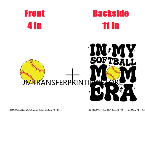 In My Ball Sport Mom Era Mother's Day Faux Glitter Dalmatian Lightning Bolt Soccer Mama DTF Transfer Stickers For Clothing