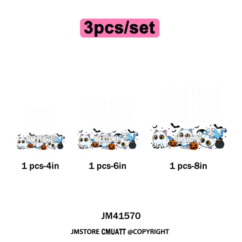 Cute Blue Tiger Idol Group Characters Kpop Halloween Pumpkin Iron on DTF Washable Transfers Stickers Ready to Press for Textile