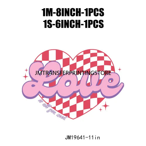 Funny Valentine Quotes Iron On Stickers DTF Transfers Ready To Press For Garment