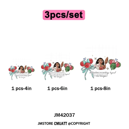 Retro Cartoon Magical Princess Girly Bow Mouse Ears Headbands Iron on DTF Washable Transfers Stickers Ready to Press for Hoodies