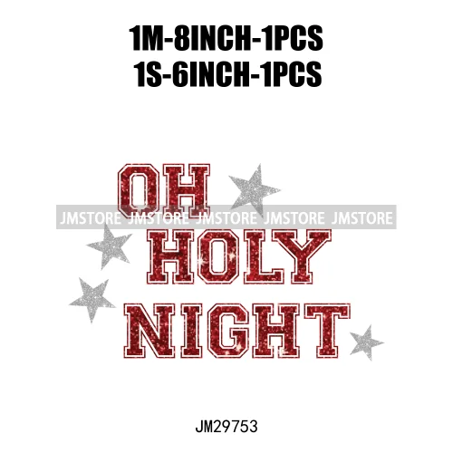 Small Town Fram Fresh Tree Christmas Merry Vibes Ho Ho Ho Santa Deer Iron On DTF Transfers Stickers Ready To Press For Hoodies