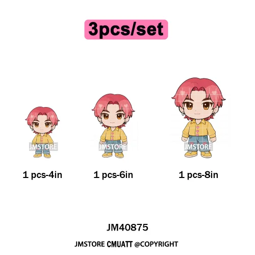 Cartoon Girl Group Boy Band Music Fans Anime Lover Soda Pop Iron on DTF Washable Transfers Stickers Ready to Press for T-shirts