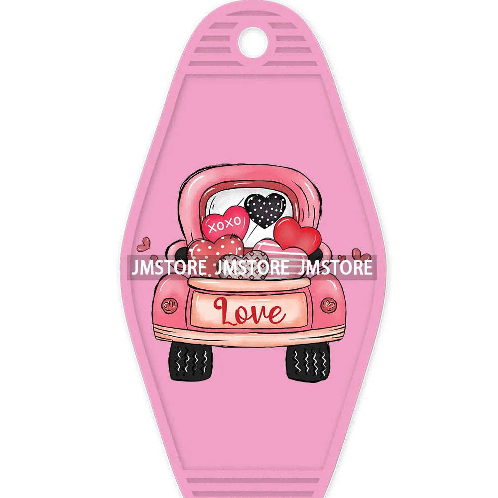 Loved To Death Skeleton Rose High Quality WaterProof UV DTF Stickers For Motel Hotel Keychain Blanks XOXO Valentines Day