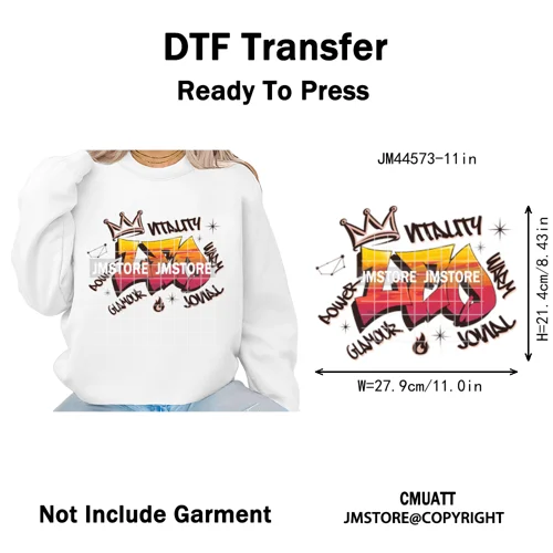 Zodiac Signs Graffiti Astrology Horoscopes Constellation  Iron on Washable DTF Transfer Sticker Ready to Press for T-shirts Bags