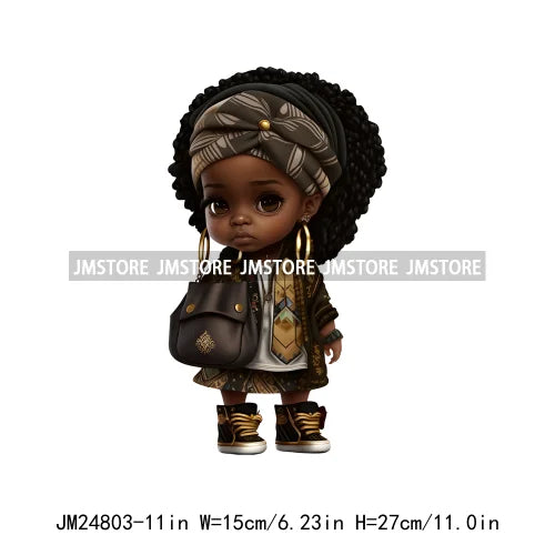 Fashion Kente Headwrap Turban Women Prints Camo Cool Black Hip Hop Boy Iron On DTF Transfers Stickers Ready To Press For Clothes