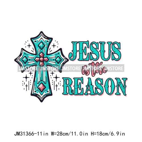 Be The Light Bible Verse Jesus Cross Christ Floral Religious Faith Motivational Spirit Iron On DTF Transfer Stickers For T-shirt