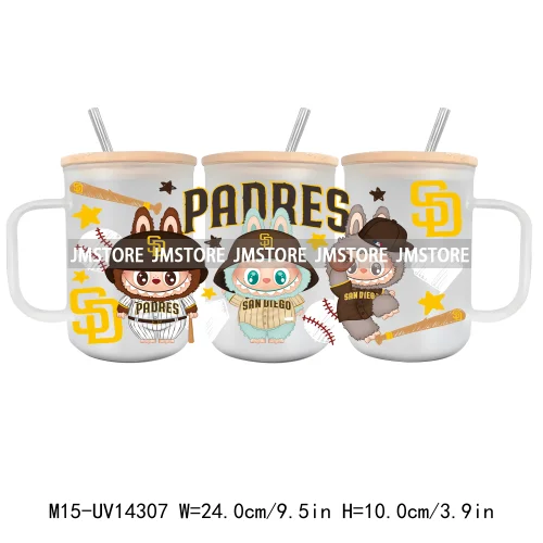 Sports Cartoon Characters UV DTF Cup Wrap Ready To Apply Waterproof High Quality Custom Prints For 15OZ Glass Mug Cup Tumbler