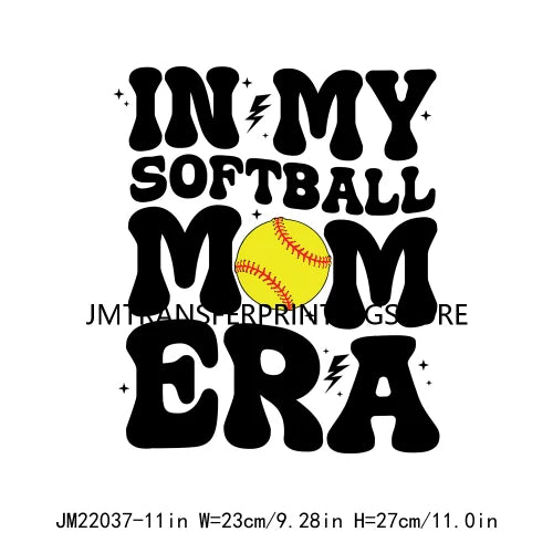 In My Ball Sport Mom Era Mother's Day Faux Glitter Dalmatian Lightning Bolt Soccer Mama DTF Transfer Stickers For Clothing