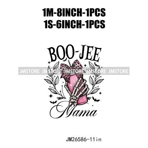 Spooky Halloween Mama Witch Social Club Coquette Bows Ghost Black Cat DTF Iron On Transfer Stickers Ready To Press For Clothing