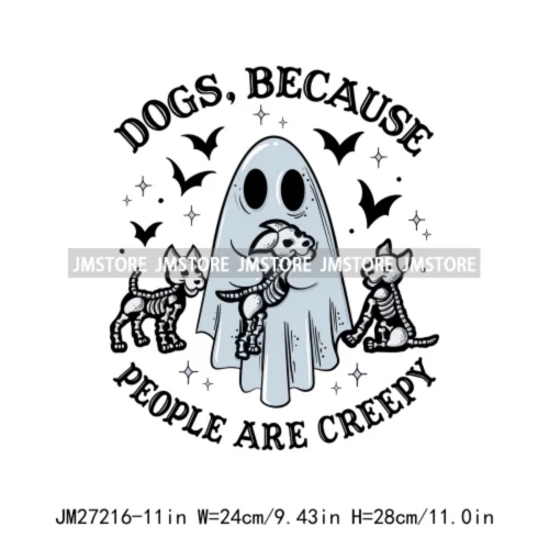 Sweet Spooky Ice Cream Season Ghost Boo Halloween Creepy People Trick Or Treat Candy DTF Iron On Transfers Stickers For T-shirts