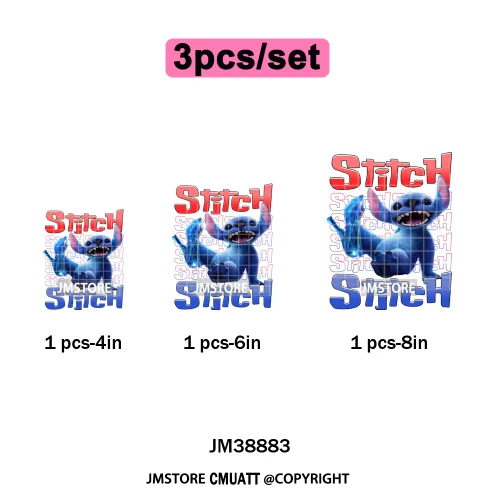 Urban Cartoon Character Streetwear Thermal Printing Iron on DTF Washable Transfers Stickers Ready to Press for Clothing Bags
