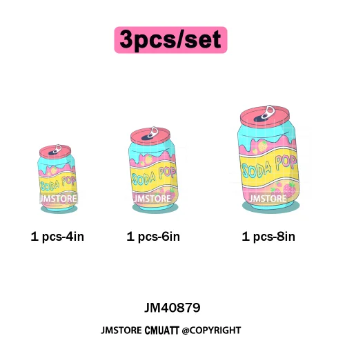 Cartoon Girl Group Boy Band Music Fans Anime Lover Soda Pop Iron on DTF Washable Transfers Stickers Ready to Press for T-shirts