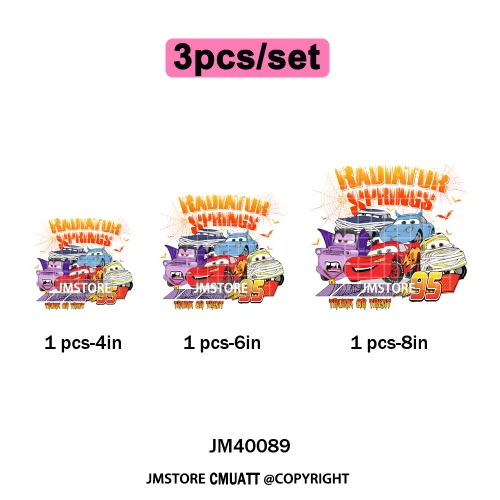 Happy Halloween Season Pumpkin Skull Cartoon Character Girly Evil Queen Iron on DTF Transfer Stickers Ready to Press for Textile