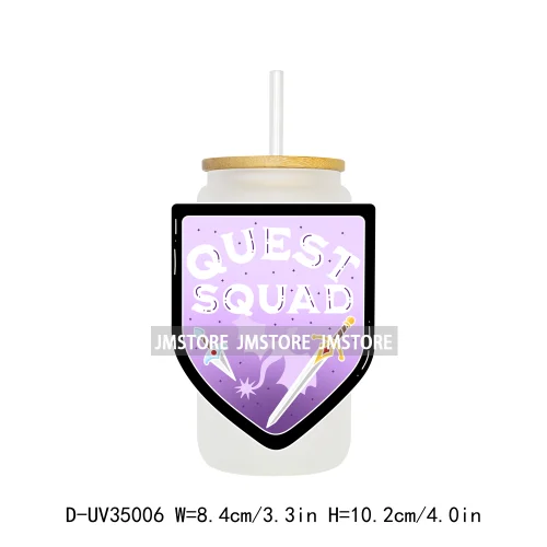 Trendy Readers Book Club UV Sticker Decals For Libbey Cold Cups Mugs Tumbler Transfer Stickers Waterproof High Quality Labels