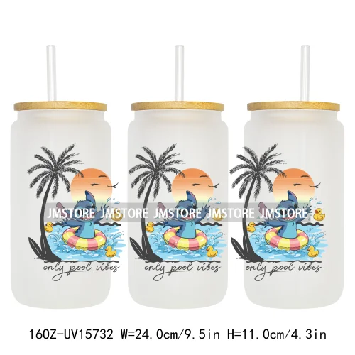 Magical Cartoon Coquette Summer UV DTF Stickers Ready to Transfer Cup Wrap Custom Labels DIY Craft For Libbey Glass Can Tumbler