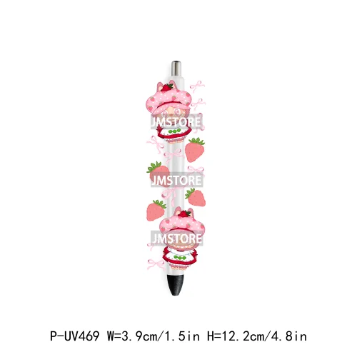 Cute Cartoon Monsters Character Kids UV DTF Pen Wraps Ready To Apply Transfer Stickers Waterproof Prints Durable Custom Labels