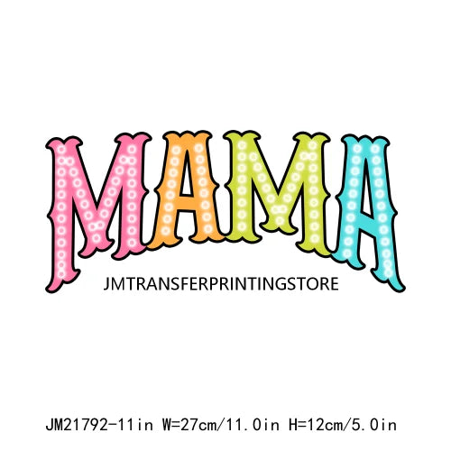 Hot Mess Mom Favorite Mom Things She Is Mom Bible Verse Mama Letter Designs DTF Transfer Stickers Ready To Press For T-shirt