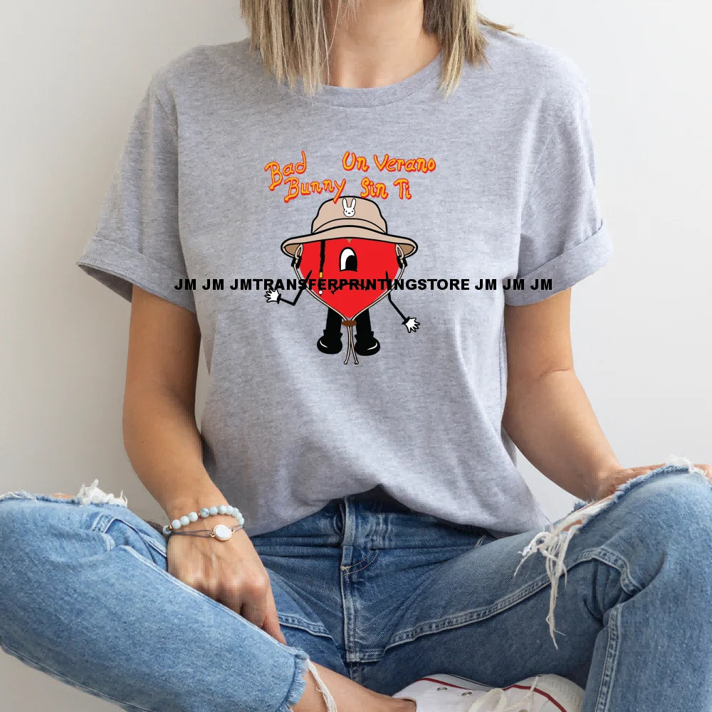 Washable Iron On Mexicana Latin Culture Cartoon POP Singer Plastisol Thermal DTF Transfers Sticker Ready To Press For Sweatshirt