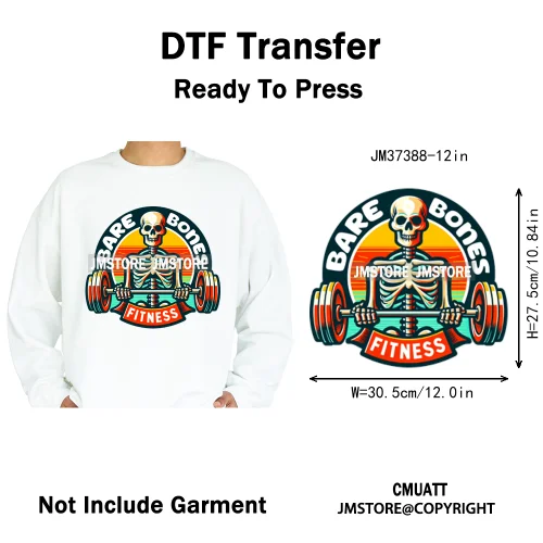12in Hip Hop Graffiti Urban Skull Gaming Controller Game Lovers Iron on DTF Transfers Stickers Ready to Press for Hoodies Bags