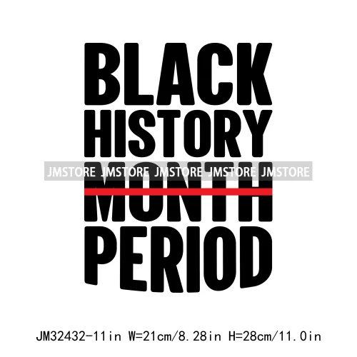 Black History Month 365 Juneteenth Vibes Afro Inspirational Quotes Iron On DTF Transfer Stickers Ready To Press For Clothing