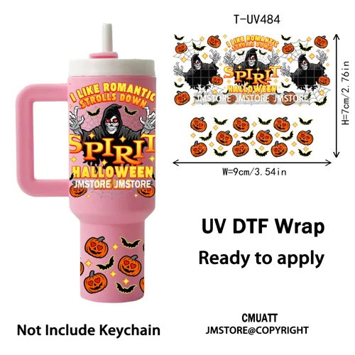 Cartoon Movie Thanksgiving Christmas UV DTF Keychain Wraps Ready To Apply Durable Custom UV Stickers For Mini Tumbler Keychain