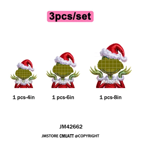 Magical Cartoon Girly Christmas Season Coquette Xmas Holiday Iron on DTF Washable Transfers Stickers Ready to Press for Textiles