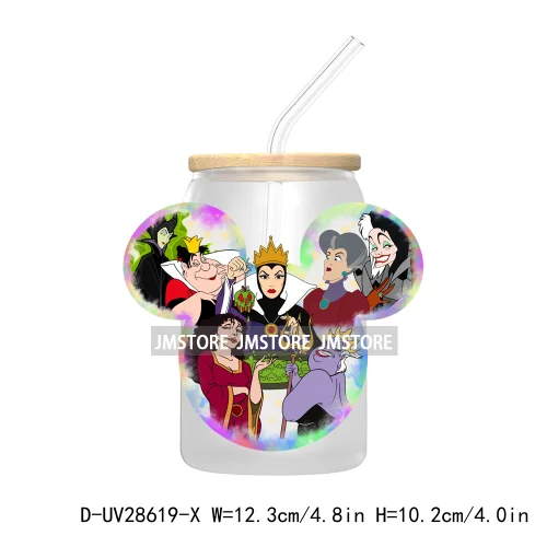 Cartoon Halloween Trick Or Treat UV DTF Transfer Stickers Decals For Libbey Cold Cups Mug Tumbler High Quality Label Hocus Pocus