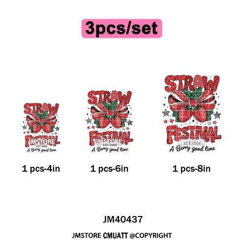 Hello Summer Vibes Watermelon Strawberry Fruit Festival Lover Coquette Iron on DTF Transfers Sticker Ready to Press for T-shirts