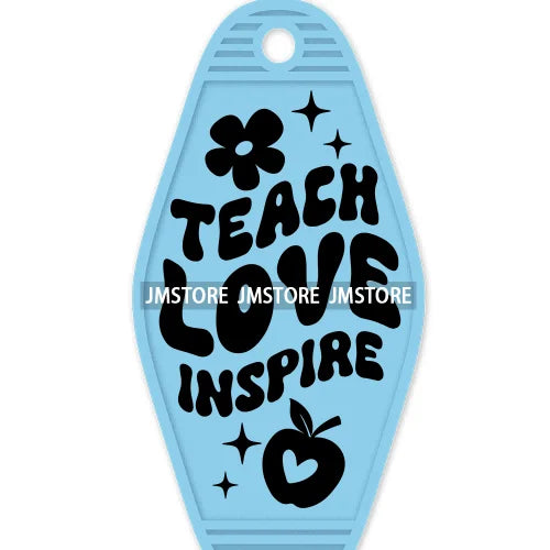 In My Teacher Era High Quality WaterProof UV DTF Sticker For Motel Hotel Keychain Funny Teaching Mode