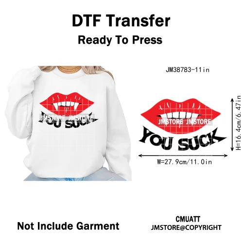 New Sarcastic Halloween Snarky Inspire Quotes Printing Iron on DTF Washable Transfers Stickers Ready to Press for Clothing Bags
