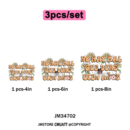 Funny Mexican Self-Love Latina Amor Propio Era Inverted Washable Iron on DTF Transfers Stickers Ready to Press for Sweatshirts