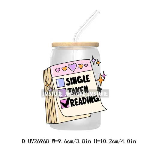 Spooky Readers Book Club UV DTF Sticker For 16OZ Libbey Glass Cup Can Wrap Transfer Stickers Custom Labels Logo Positive Quotes