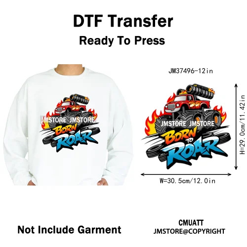 12in Graffiti Hip Hop Music Rap King Lover Video Pro Games Iron on Diy DTF Thermal Transfer Stickers Ready to Press for Clothing