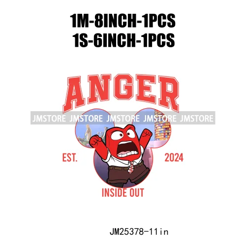 Cartoon Inclusion Emotions Character It’s Okay to Feel All the Feels Iron On DTF Transfers Stickers Ready To Press For Clothes