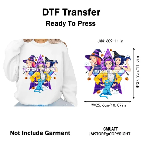 In My Boys Era Ghost Cartoon Anime Movie Kpop Halloween Vibes Iron on DTF Washable Transfers Stickers Ready to Press for Hoodies