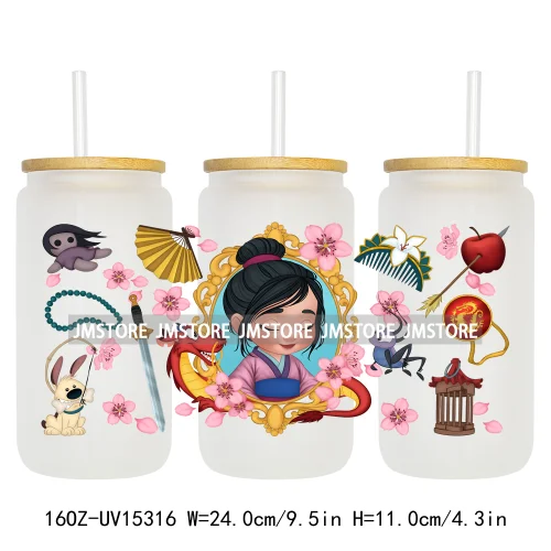 Trendy Cartoon Friends Coffee 16OZ UV DTF Cup Wraps Ready To Apply Waterproof Transfer Stickers For Libbey Glass Can Tumbler