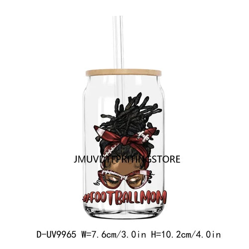 Career Afro Black Women UV DTF Transfers Stickers Decals For Libbey Cold Cups Mugs Tumbler Waterproof DIY Craft Profession Life