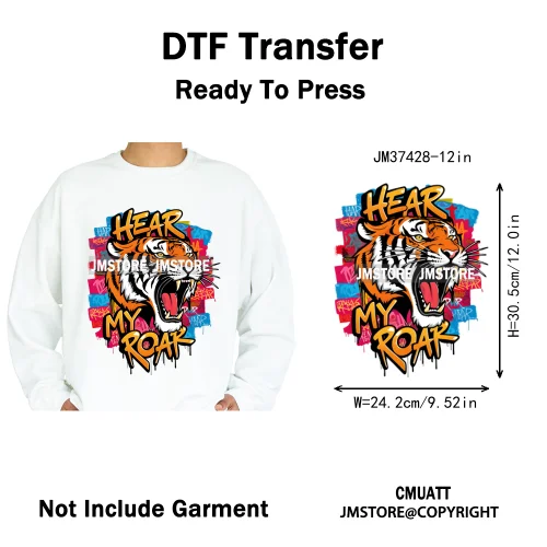 12in Dino Trucks Drip Or Die Skull Beats Graffiti Streetwear Man Design Iron on DTF Transfer Stickers Ready to Press for Clothes